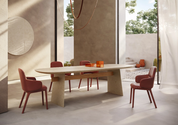 ADAM - Stone dining table by Natuzzi Italia - view 3